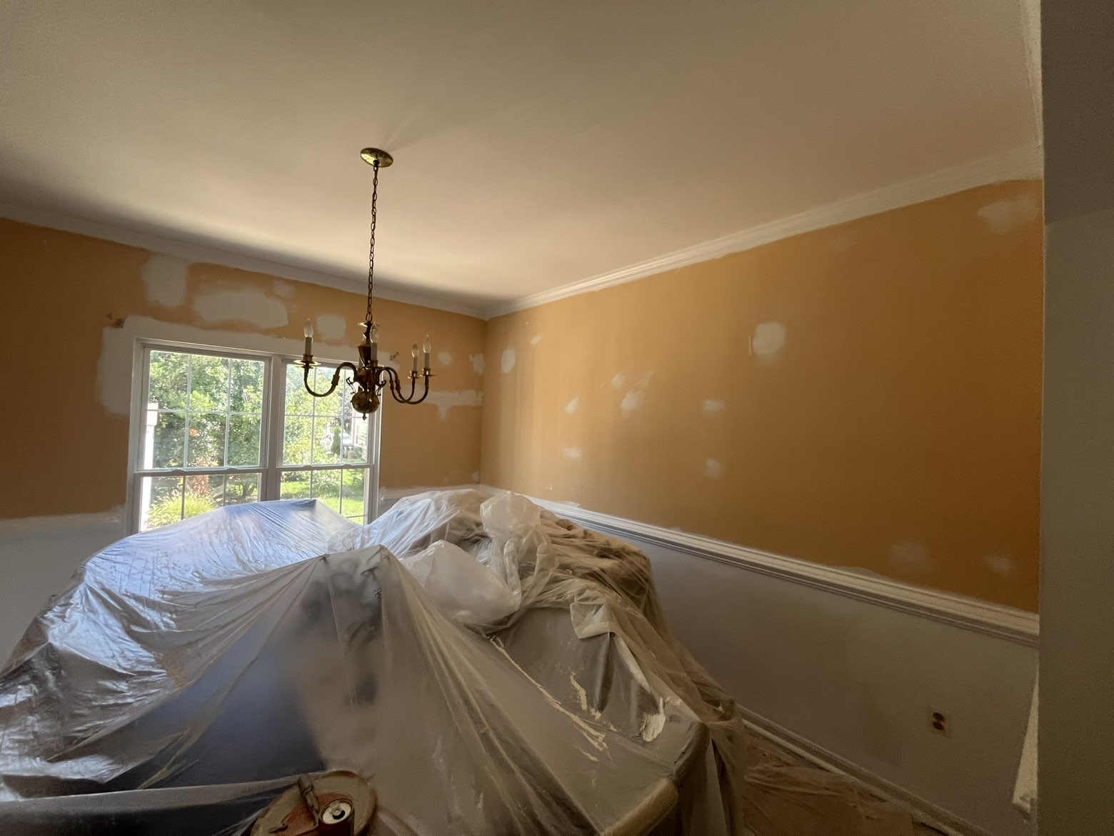 Dining walls & trim — before